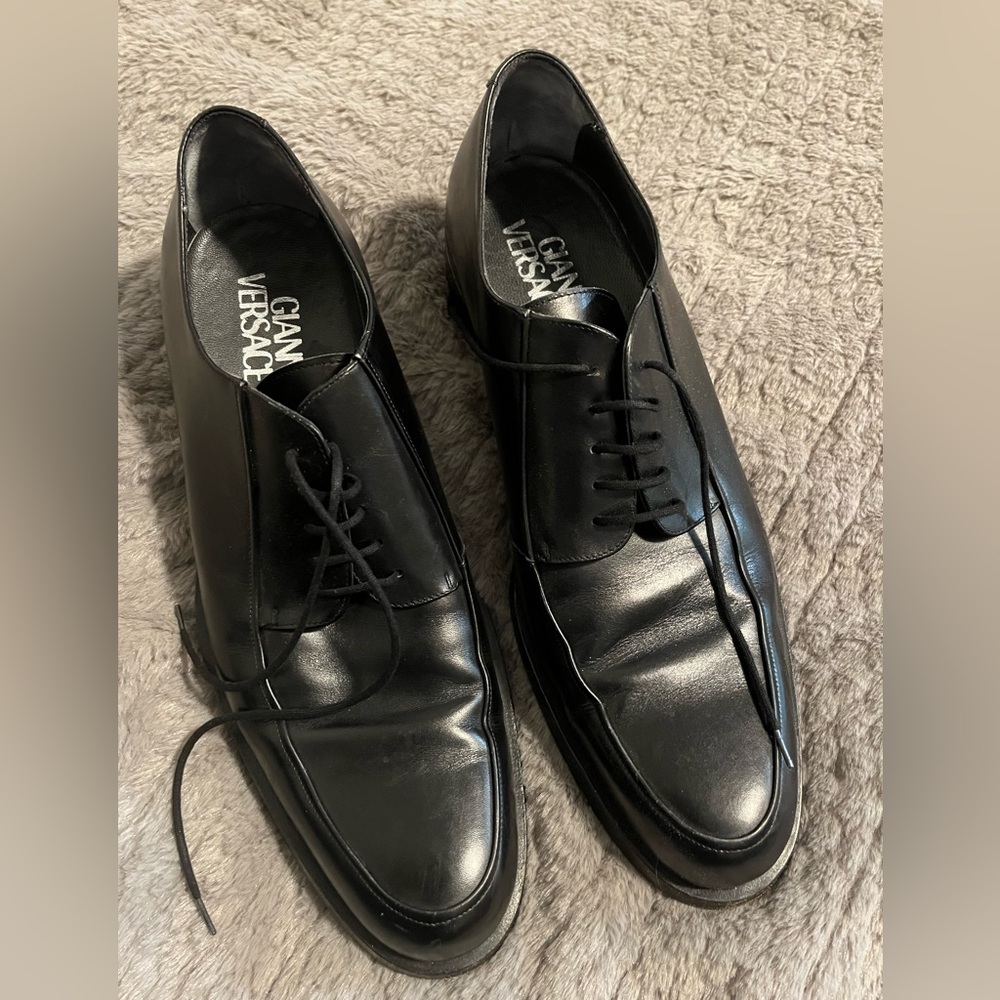 Versace men's black dress shoes size 11